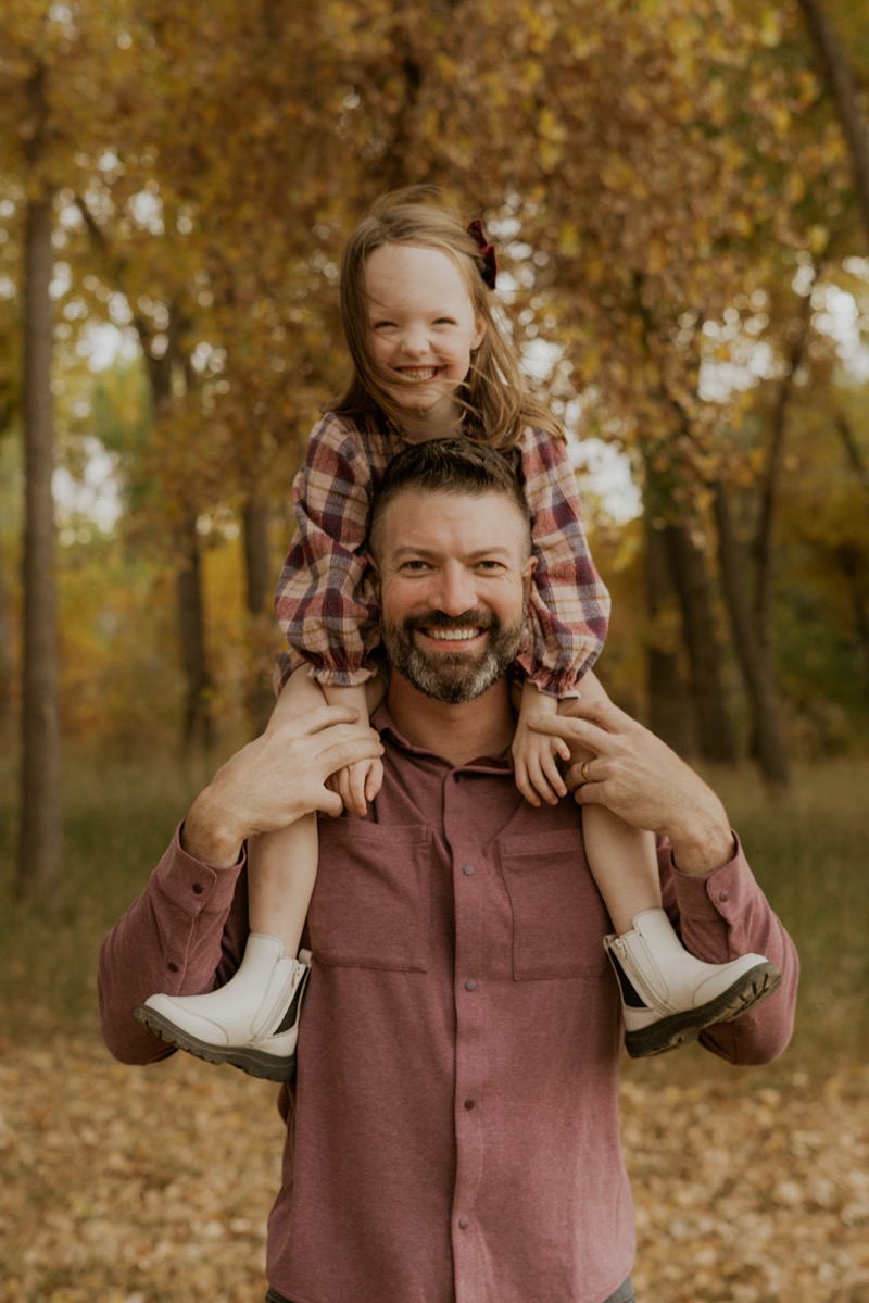 Aaron and his daughter